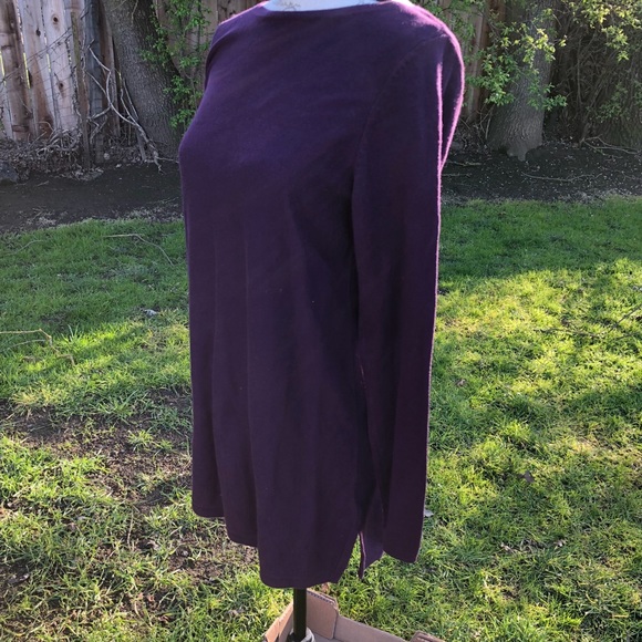 J. Jill Purple long sleeve tunic - Picture 3 of 5